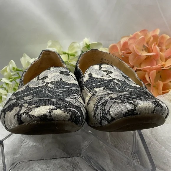 Naturalizer Kate Women’s Loafers Black and Cream Floral Pattern Flats Sz9 #0206 - Picture 5 of 11